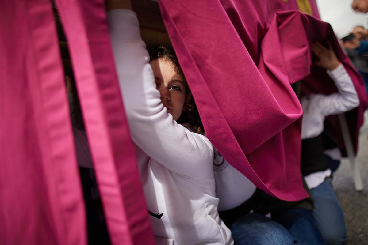 Las imágenes de la procesión infantil de los Salesianos