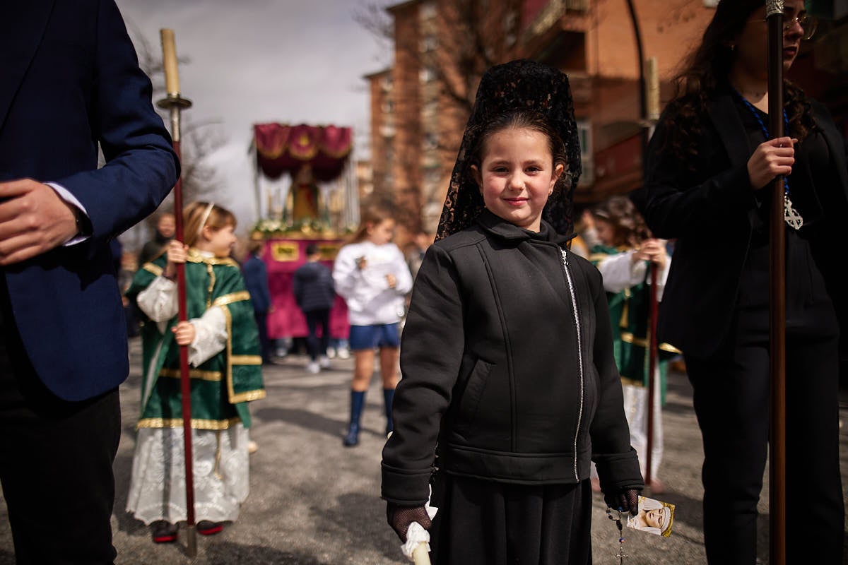 Las imágenes de la procesión infantil de los Salesianos