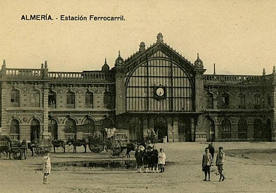 La estación vista a comienzos del siglo XX.