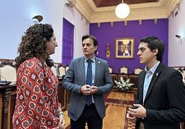 Ana Mata, Agustín González y Luis García.