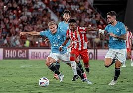 Partido de la primera vuelta entre el Almería y el Celta en el PHS.