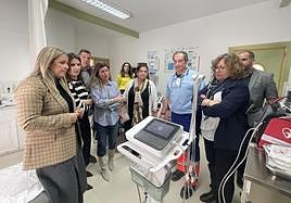 Centro de Salud de Huelma con el nuevo material adquirido.