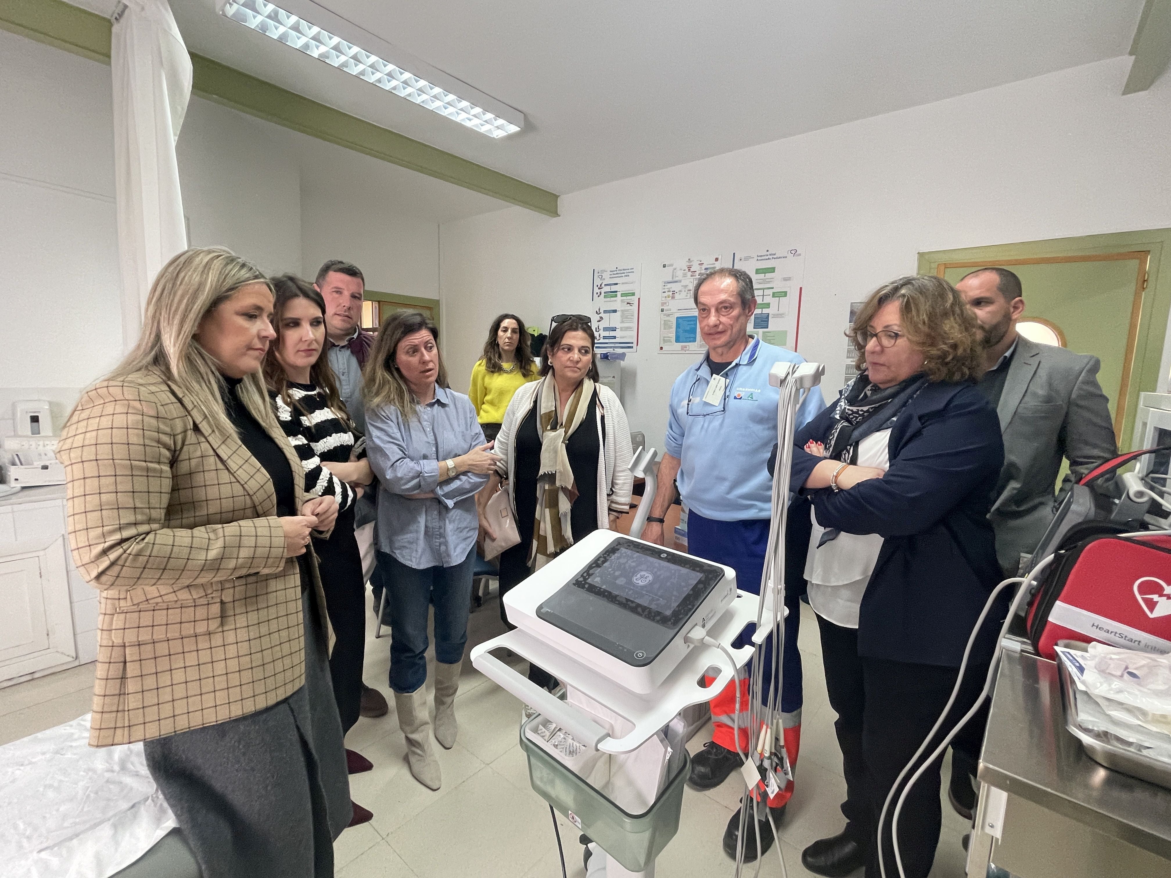 Centro de Salud de Huelma con el nuevo material adquirido.