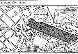 Plano de La Alameda, que está protegida, según el PEPRI del Conjunto Histórico.