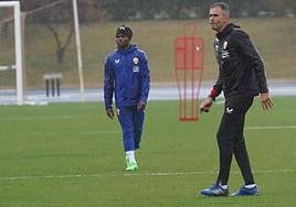 Gaizka Garitano habló del Sevilla y de Ramazani, invitándole a hablar por qué no juega.