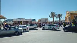 Una de las imágenes del Puerto, cortado por los manifestantes.