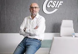 Miguel Borra, en la sede de CSIFen Granada.