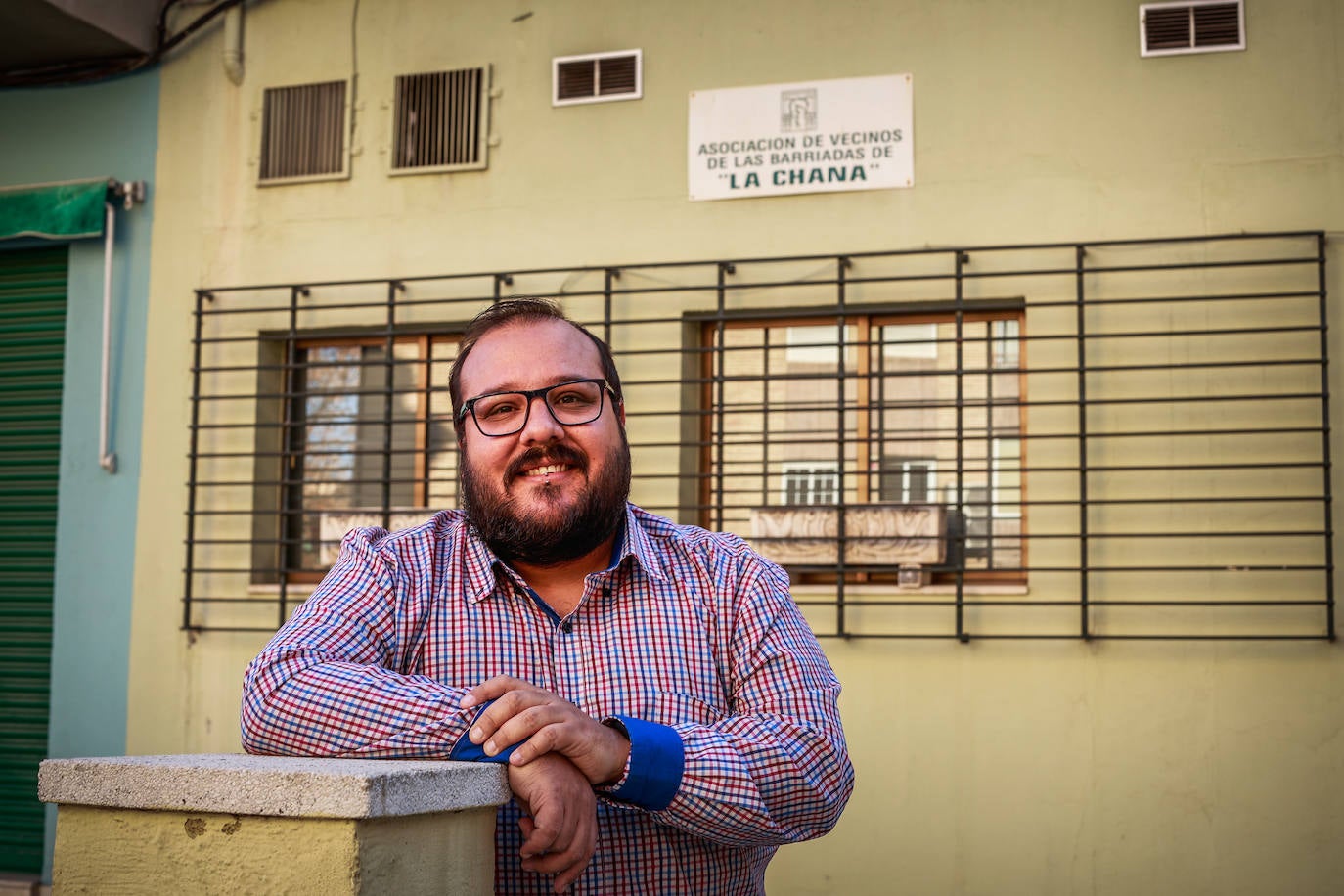 Sergio Ruiz, presidente de la asociación de vecinos del barrio granadino de la Chana.