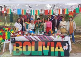 Zona dedicada a Bolivia en la feria.