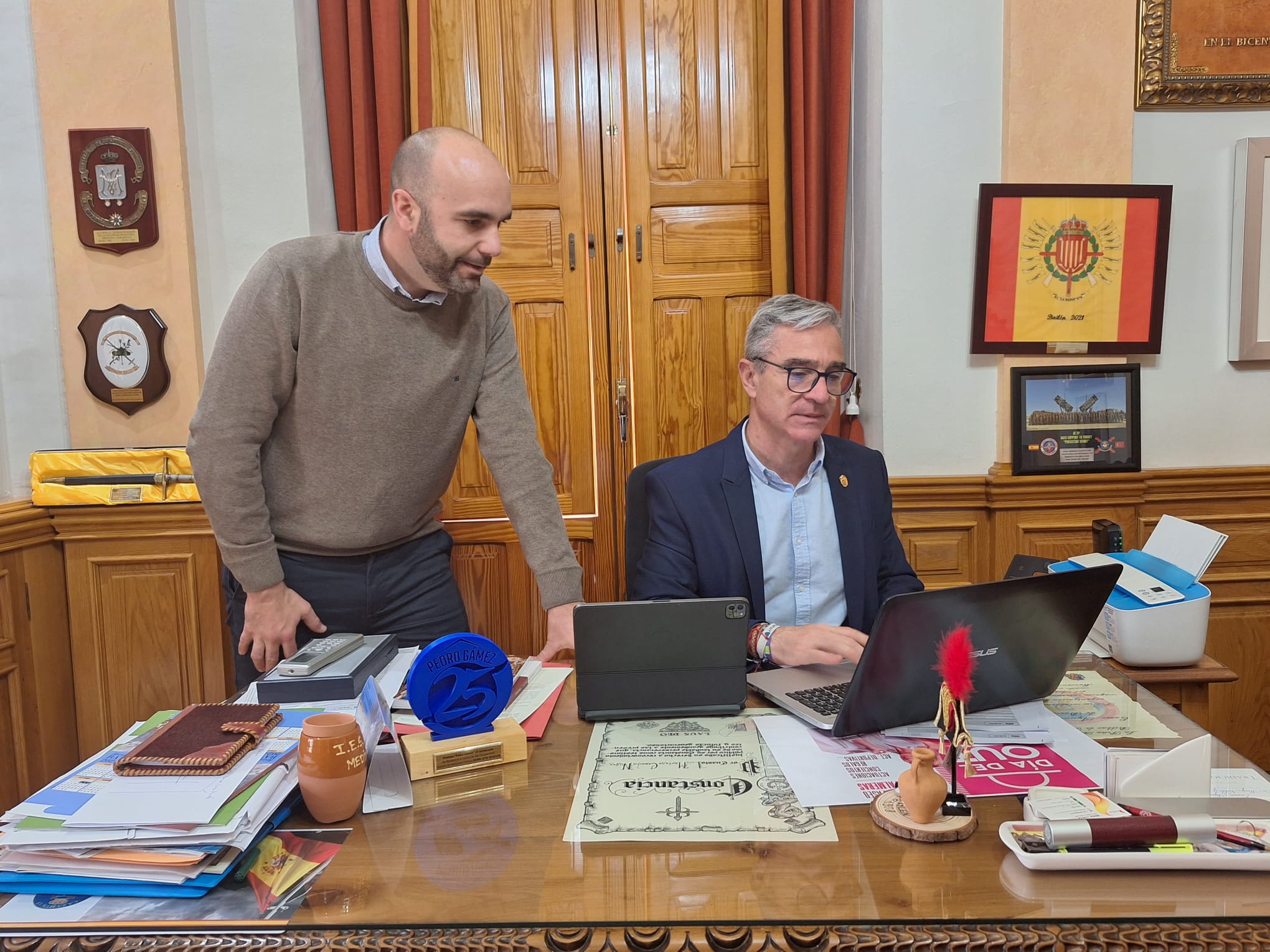 El alcalde de Bailén, Luis Mariano Camacho.