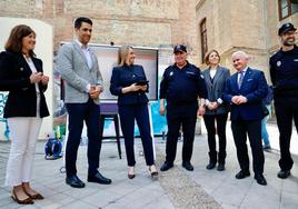 Nuevo sistema de detección temprana de pintadas vandálicas que ha presentado este martes la alcaldesa Marifrán Carazo junto a los responsables de Innovasur.