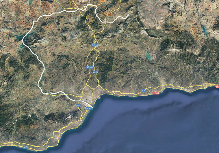 La 'autovía del agua' proyectada en Málaga llega a dos pueblos de Granada