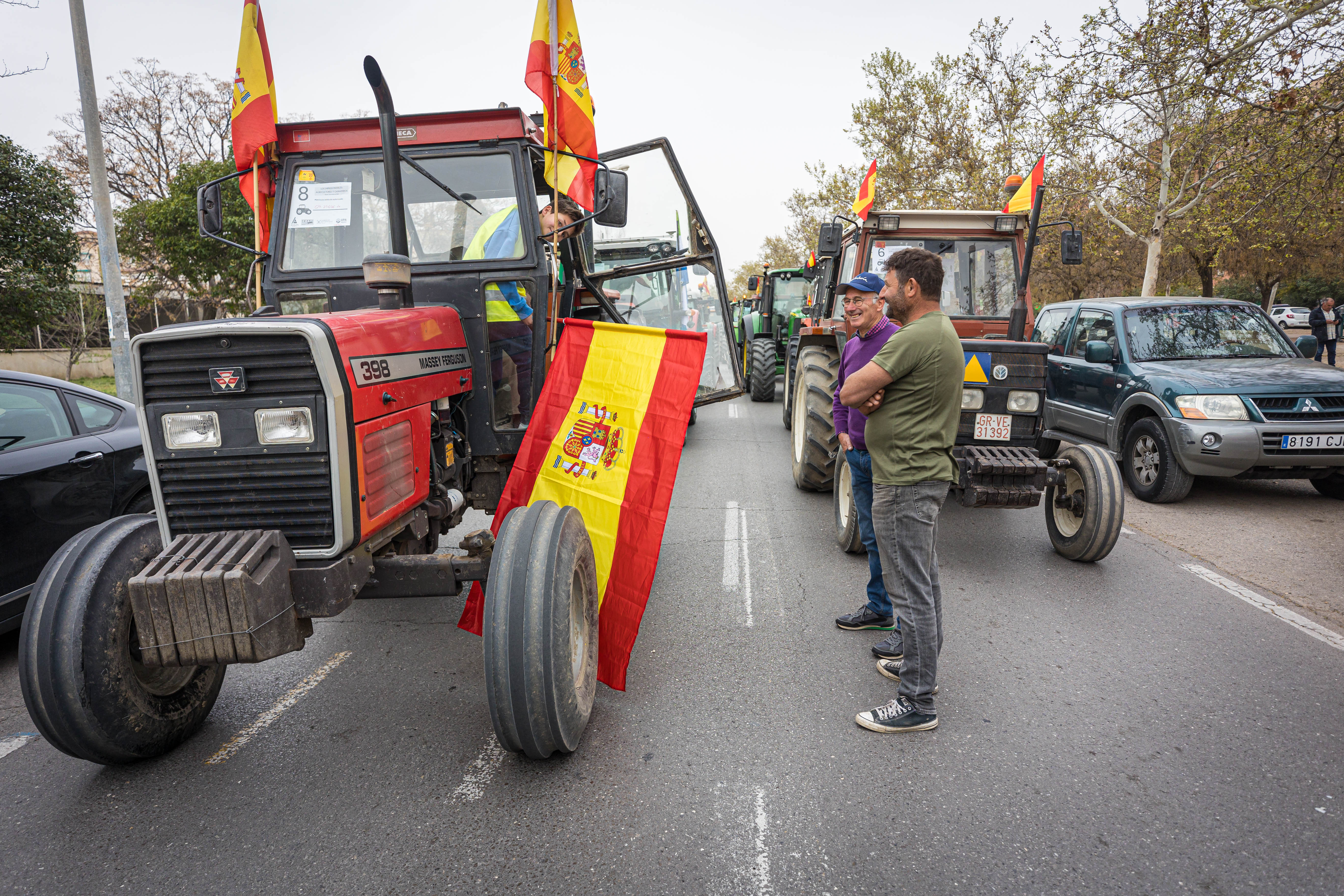 La tractorada de Granada, en imágenes