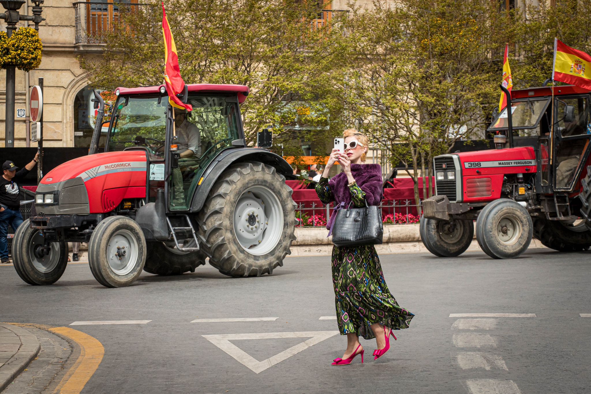 La tractorada de Granada, en imágenes