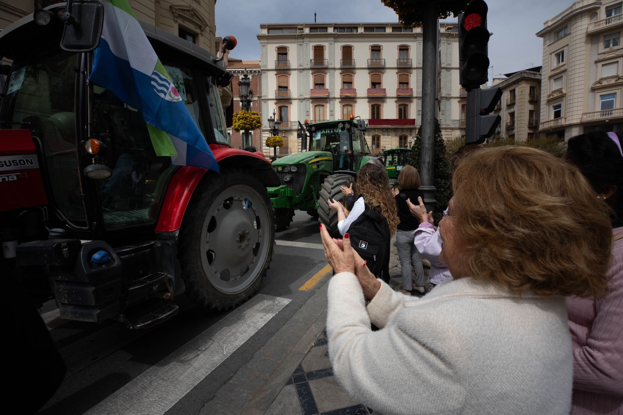 La tractorada de Granada, en imágenes