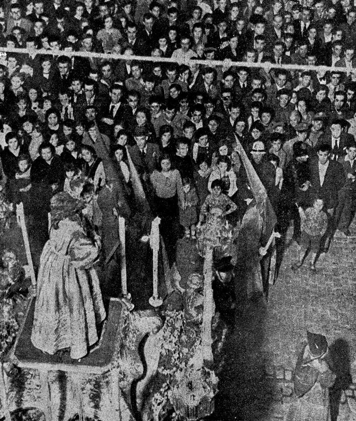 Imagen secundaria 2 - Las imágenes de un Lunes Santo histórico en Granada en la Semana Santa de 1935