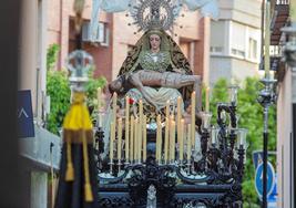 La Virgen de la Agustias, la más antigua de Andújar, sí salió.