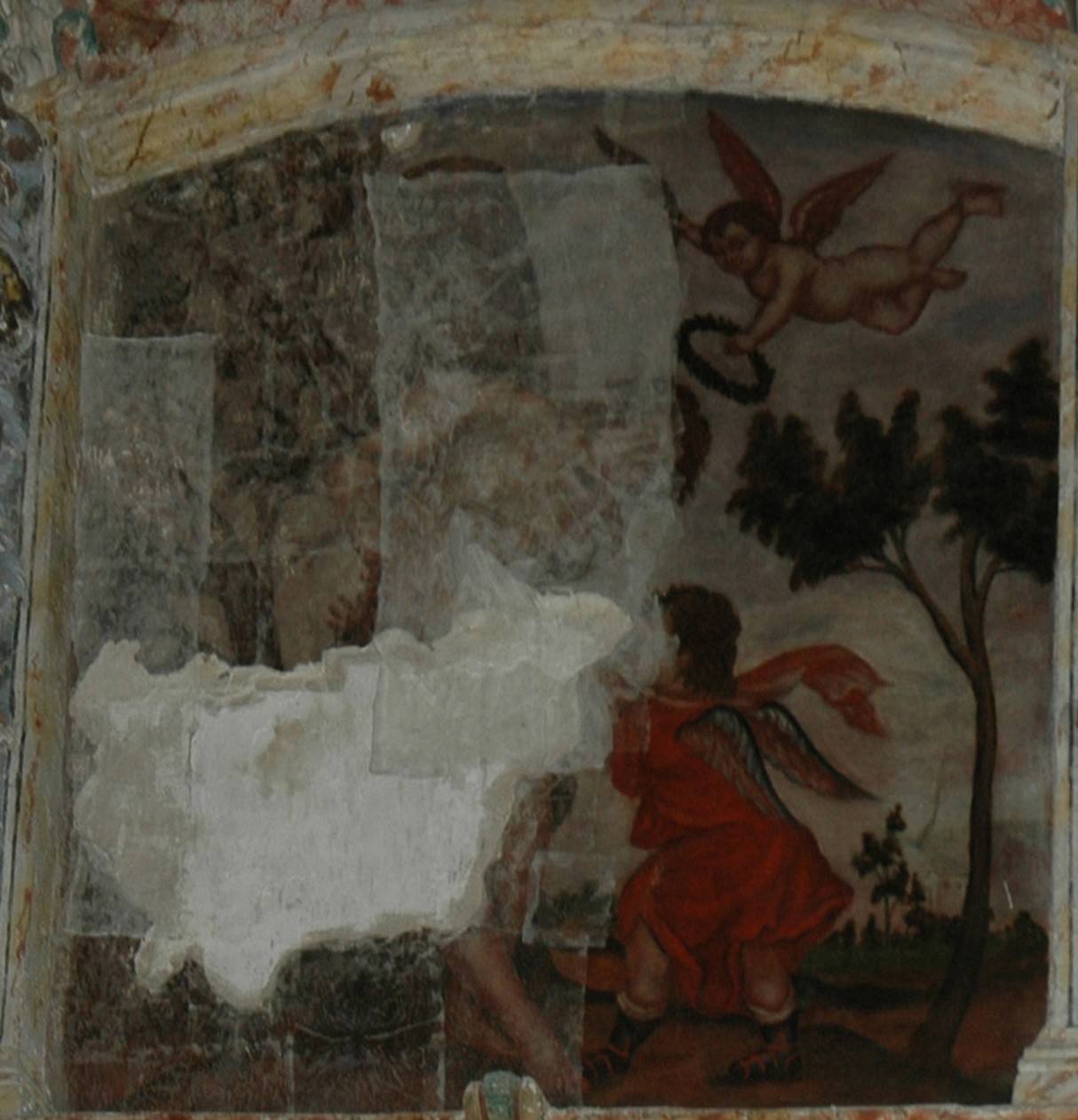 La obra antes de la restauración.