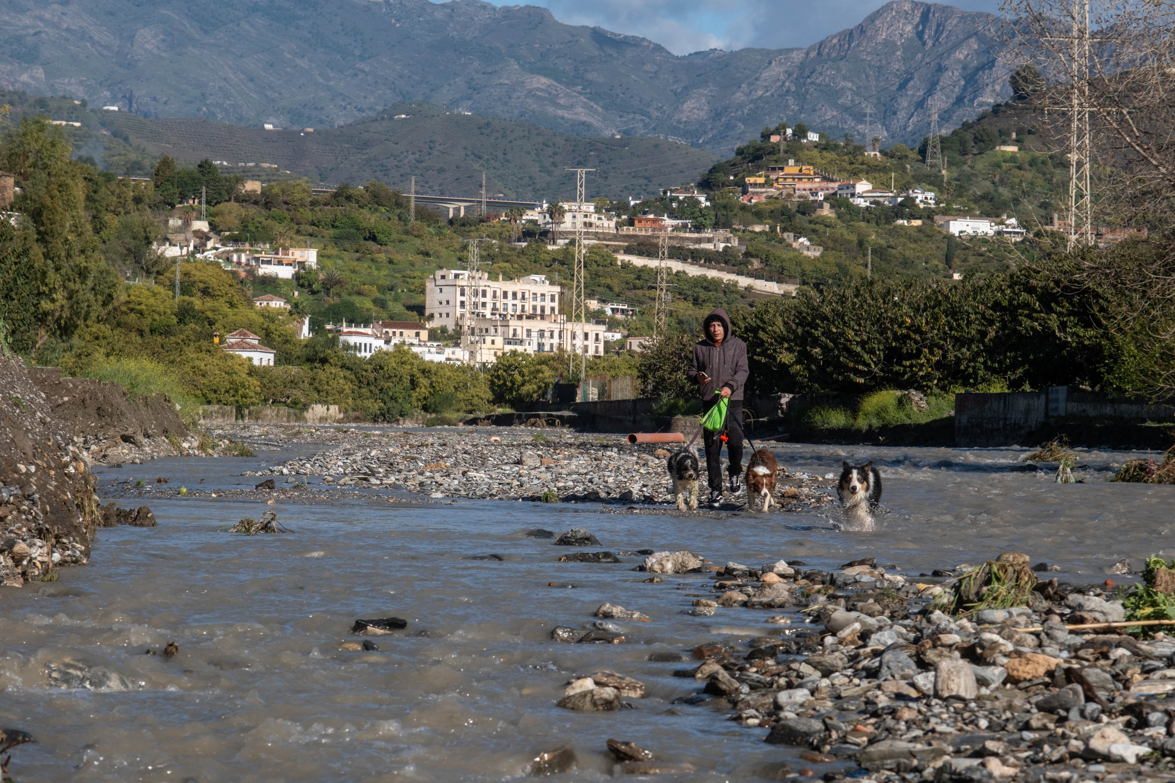 Así luce el Río Verde en Almuñécar tras las últimas lluvias