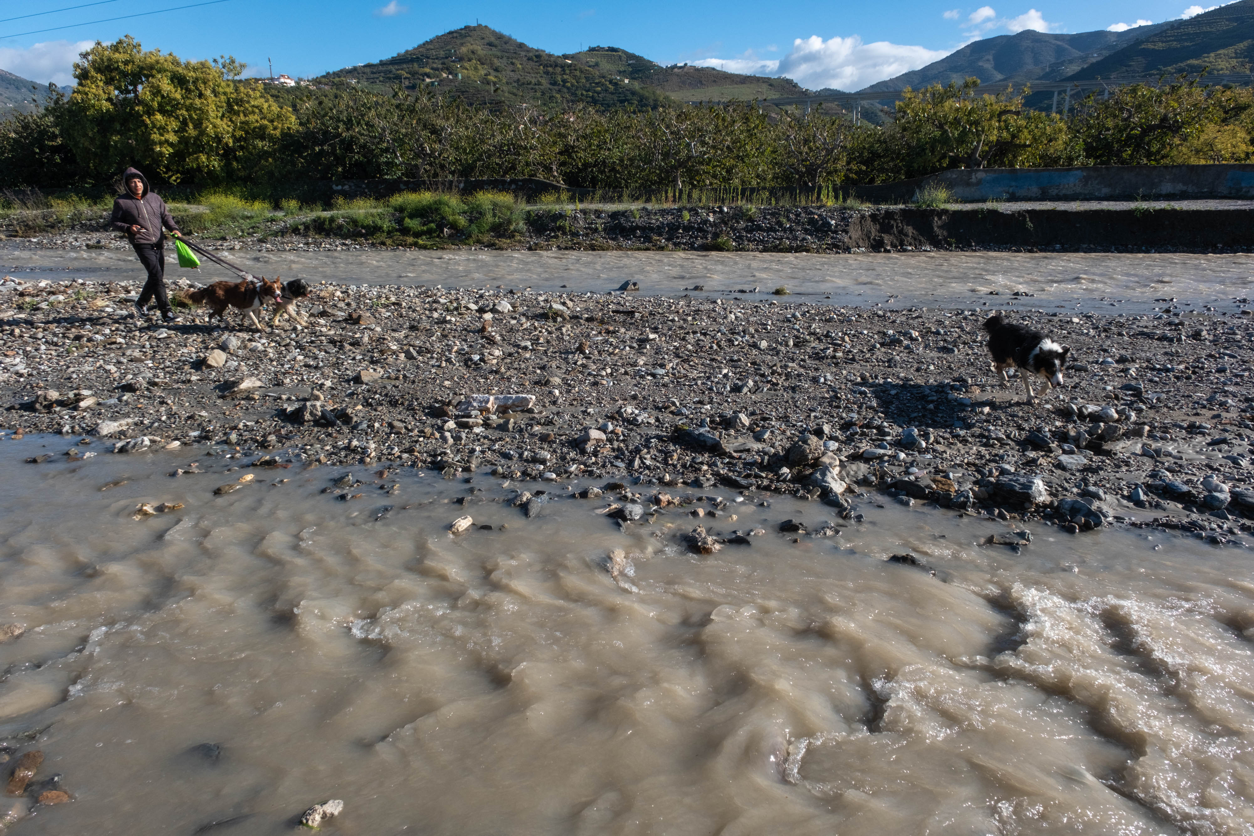 Así luce el Río Verde en Almuñécar tras las últimas lluvias