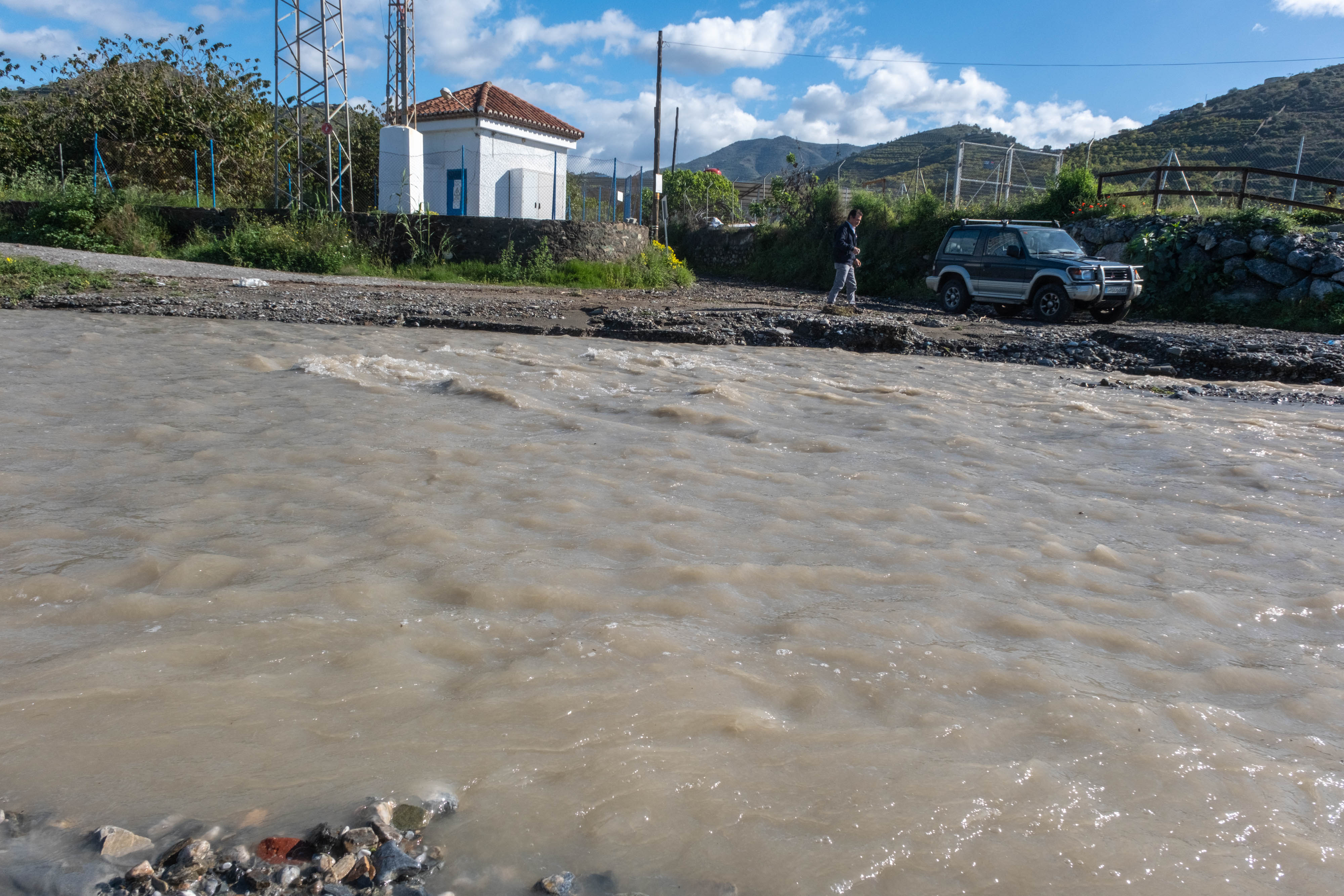 Así luce el Río Verde en Almuñécar tras las últimas lluvias