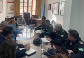 Reunión de la Junta Local de Seguridad en Navas de San Juan.