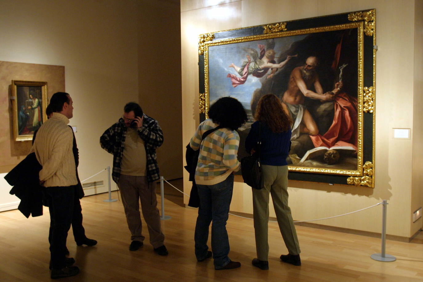 San Jerónimo Penitente prestado por el Museo de Bellas Artes para una exposición en el Hospital Real en 2001.