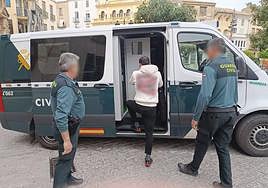 Momento de la detención.