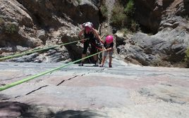 El Barranco de Castala es un lugar de encuentro para escaladores.