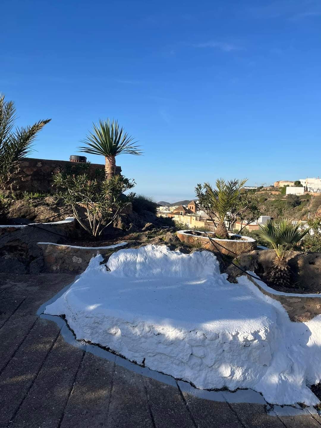 Una de las zonas embellecidas del municipio de Felix.