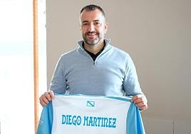 Diego Martínez con la camiseta de la selección gallega