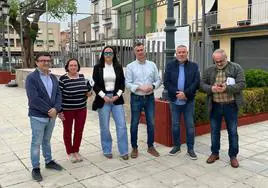 Visita del diputado de Infraestructuras y el alcalde a la remodelación.