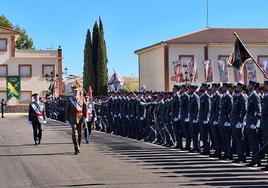 Acto de Jura de Bandera presidido por Felipe VI en Baeza.