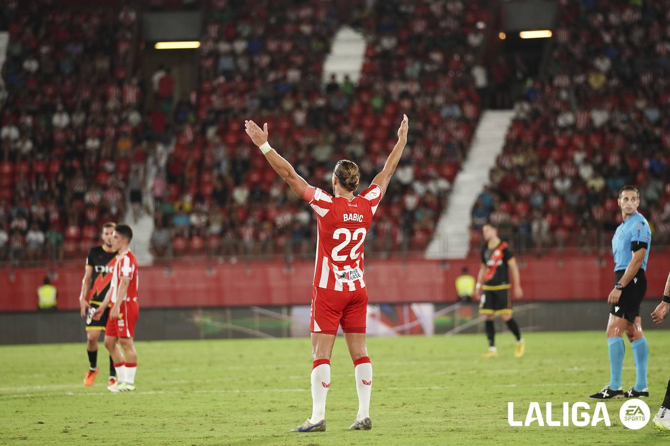 Babic en su úlitmo partido como rojiblanco en el Power Horse Stadium.