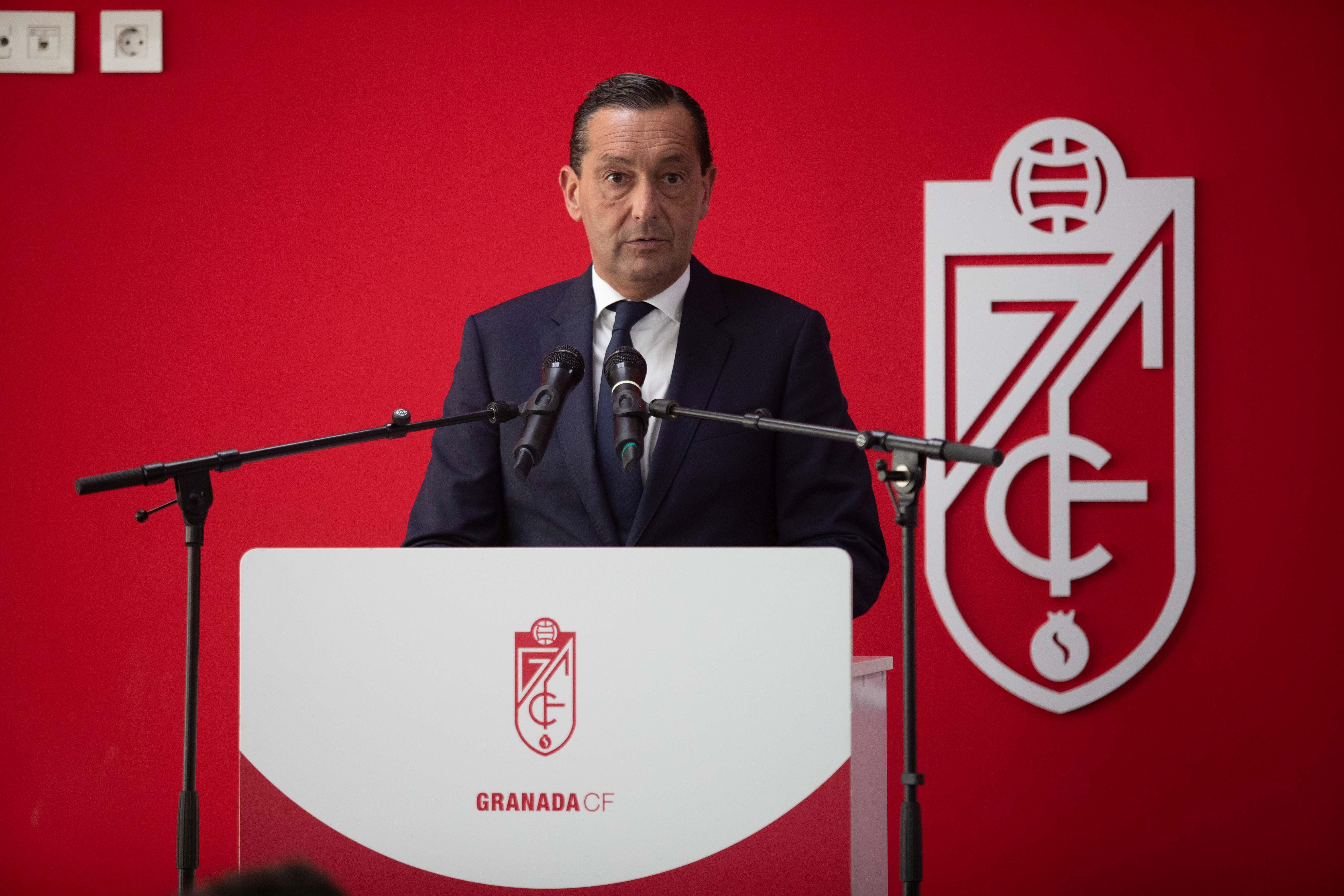 Alfredo García Amado, durante una comparecencia.