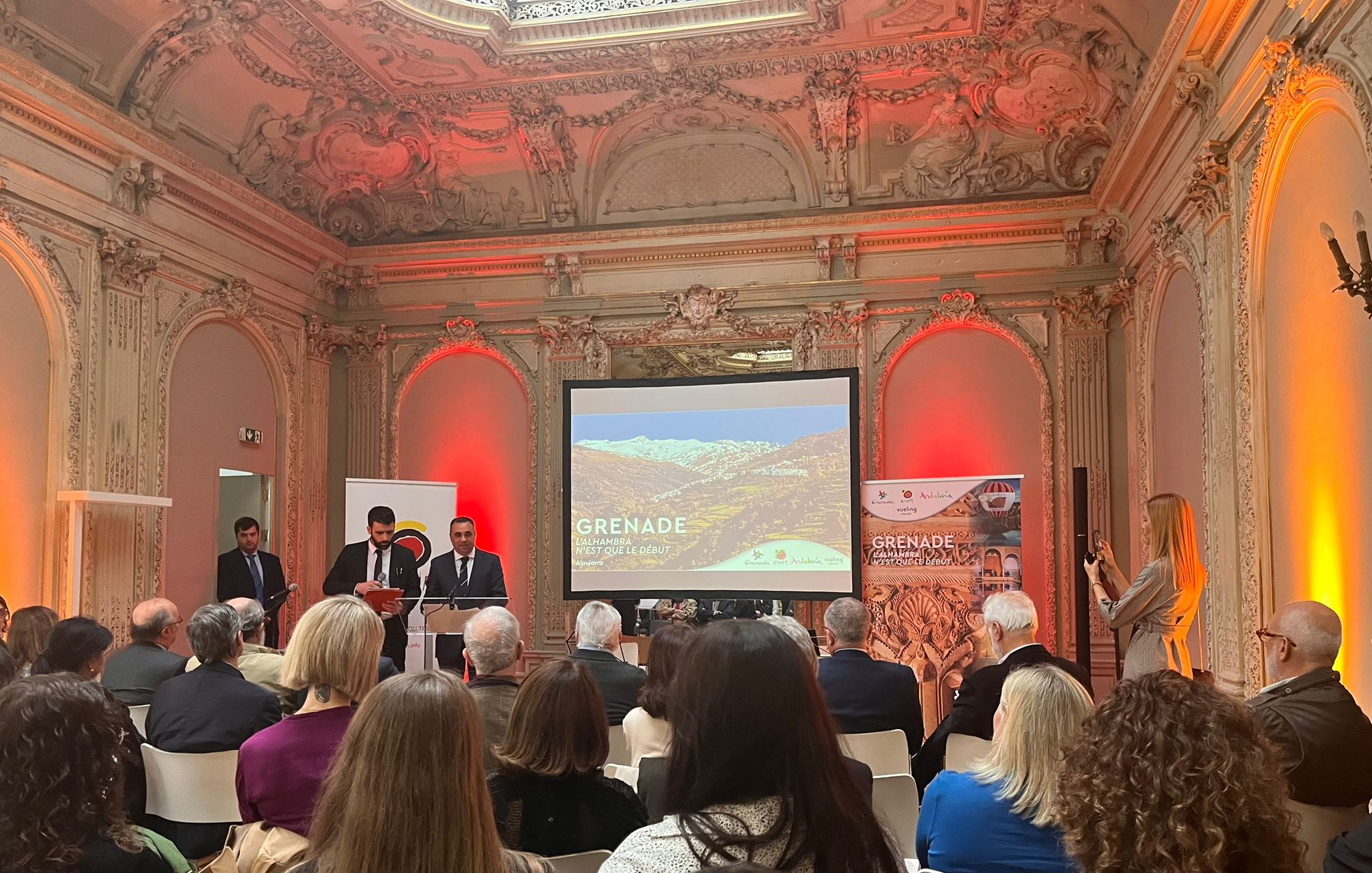 Acto promocional de Granada en la sede del Instituto Cervantes de París.