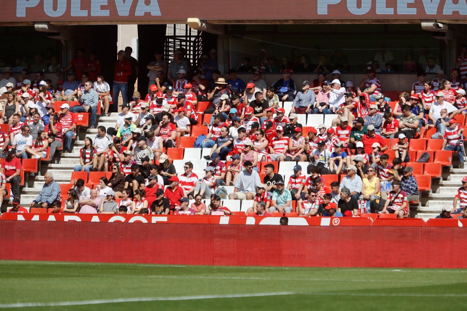 Encuéntrate en la grada en el partido entre Granada y Alavés