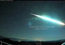 Imagen captada desde Calar Alto.