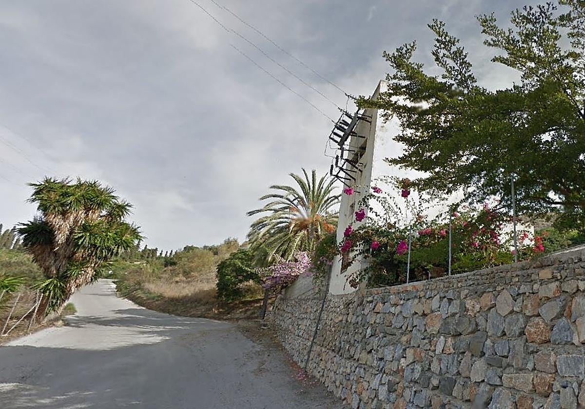 Una de las vías del entorno del Pago de Guerra, en La Herradura, donde se ha detectado a los jabalíes.