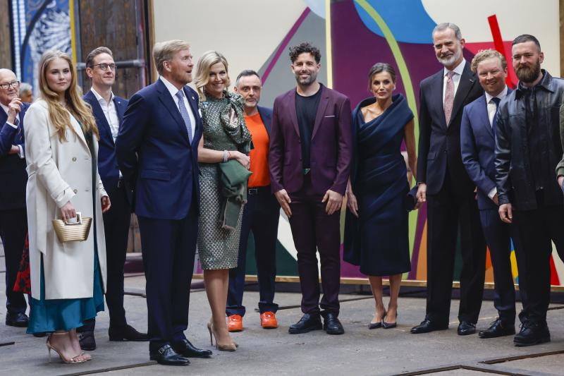 Miguel Ángel Belinchón, Belin, junto a los Reyes de España y representantes de la famial real holandesa.