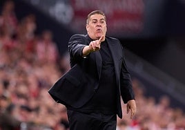 José Ramón Sandoval, en San Mamés.