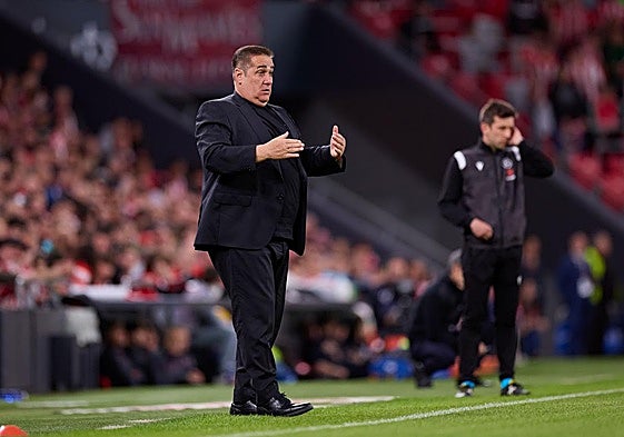 José Ramón Sandoval, en San Mamés.