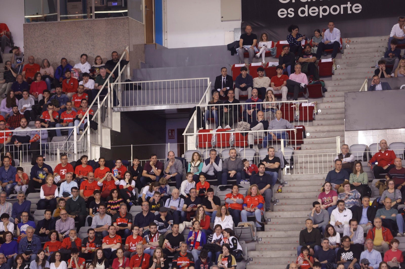 Encuéntrate en la grada durante el Covirán Granada - Breogán