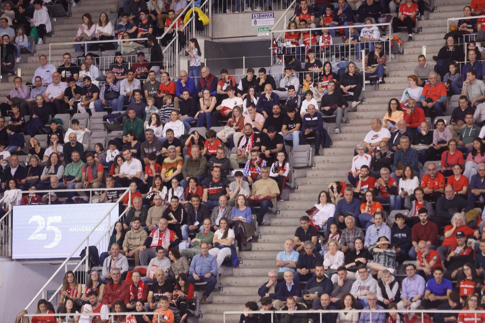 Encuéntrate en la grada durante el Covirán Granada - Breogán