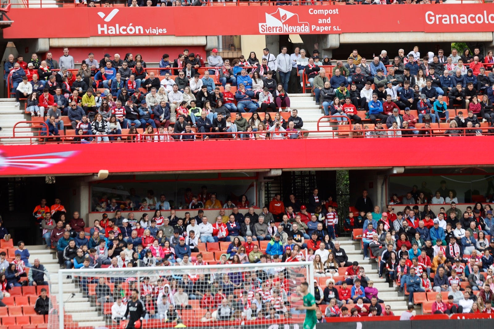 Encuéntrate en la grada en el partido entre Granada y Osasuna