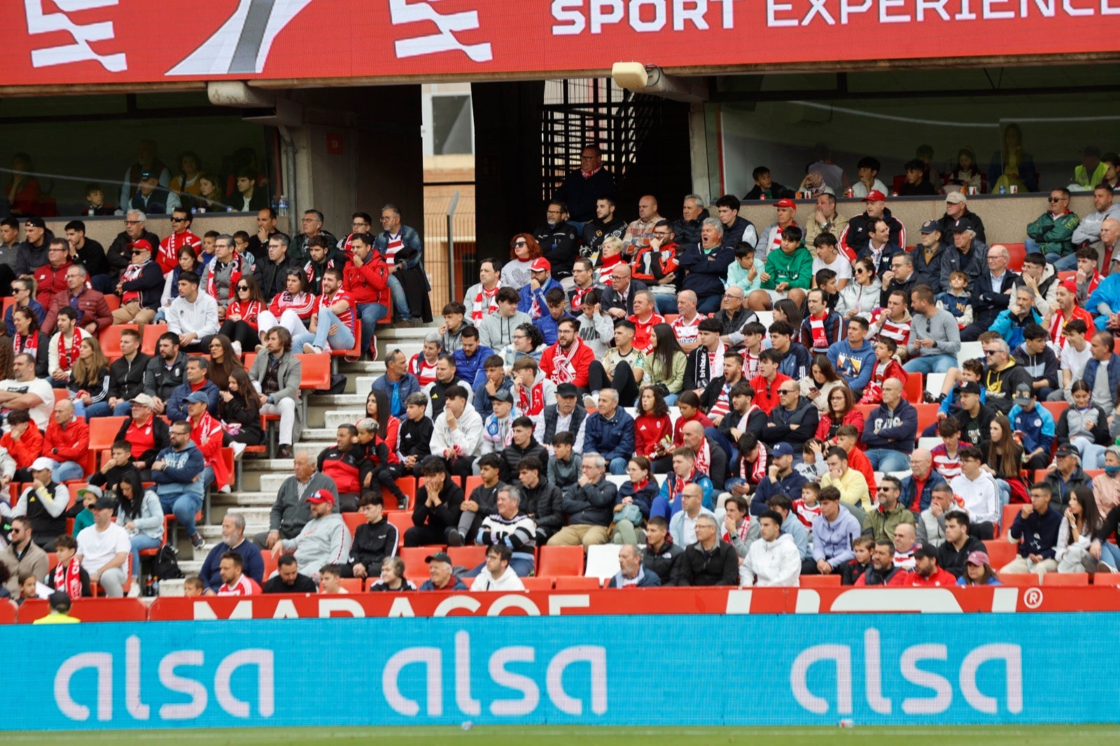 Encuéntrate en la grada en el partido entre Granada y Osasuna