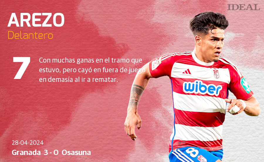 Las notas de los jugadores del Granada ante Osasuna