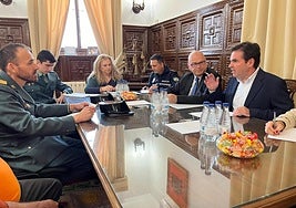 Junta de Seguridad Local con Manuel Fernández y Miguel Moreno.