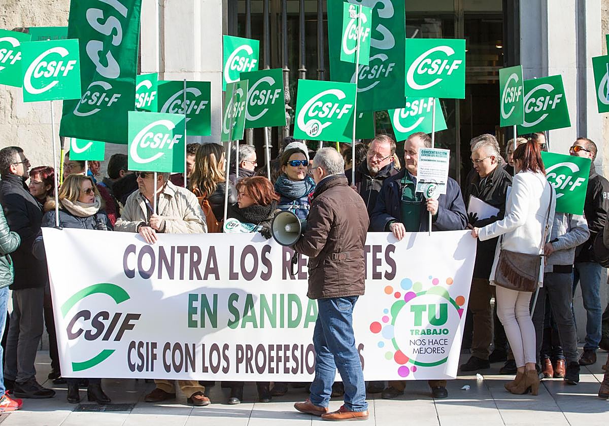 Un acto convocado por CSIF en Granada.