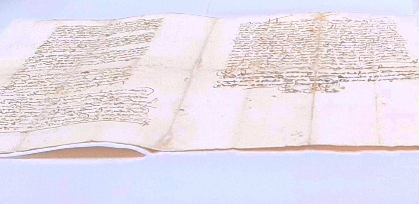 Imagen del documento restaurado.